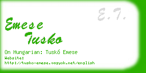 emese tusko business card